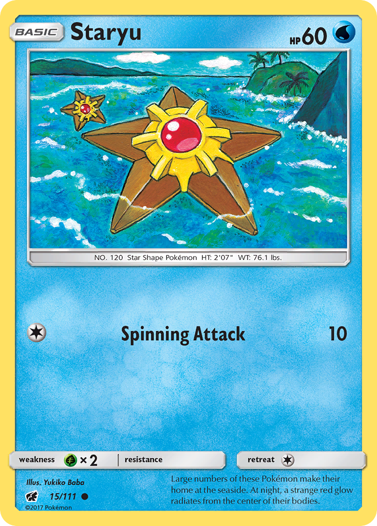 Staryu – Crimson Invasion 15/111 Pokémon card