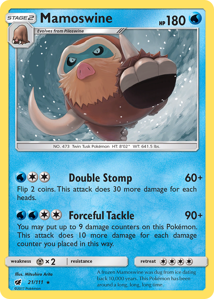 Mamoswine – Crimson Invasion 21/111 Pokémon card