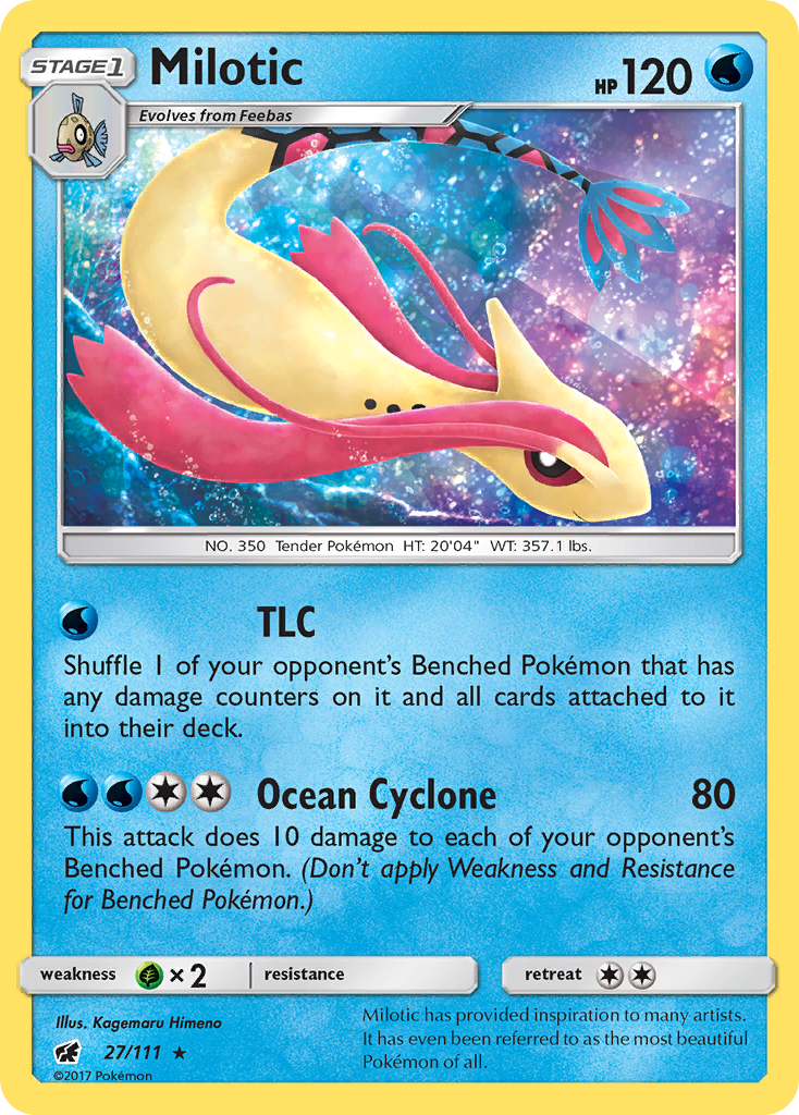 Milotic – Crimson Invasion 27/111 Pokémon card