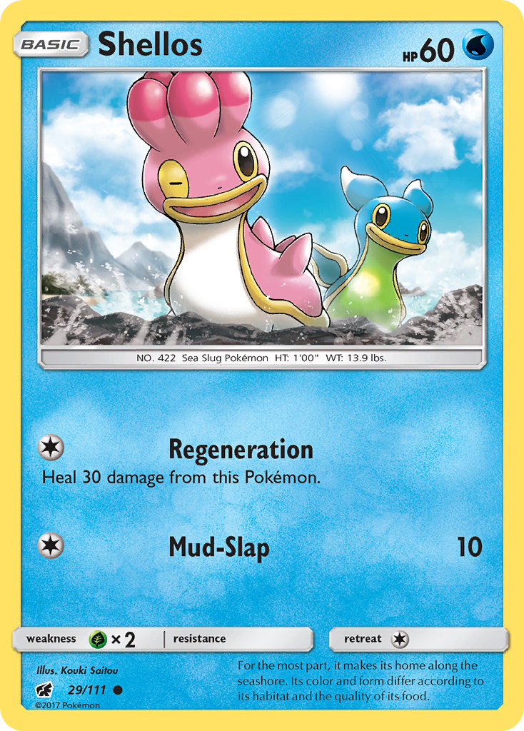 Shellos – Crimson Invasion 29/111 Pokémon card