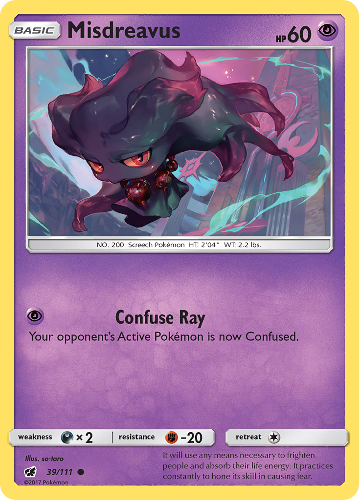 Misdreavus – Crimson Invasion 39/111 Pokémon card
