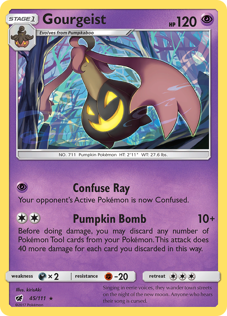 Gourgeist – Crimson Invasion 45/111 Pokémon card