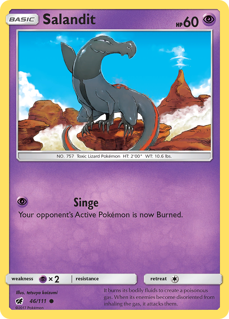 Salandit – Crimson Invasion 46/111 Pokémon card