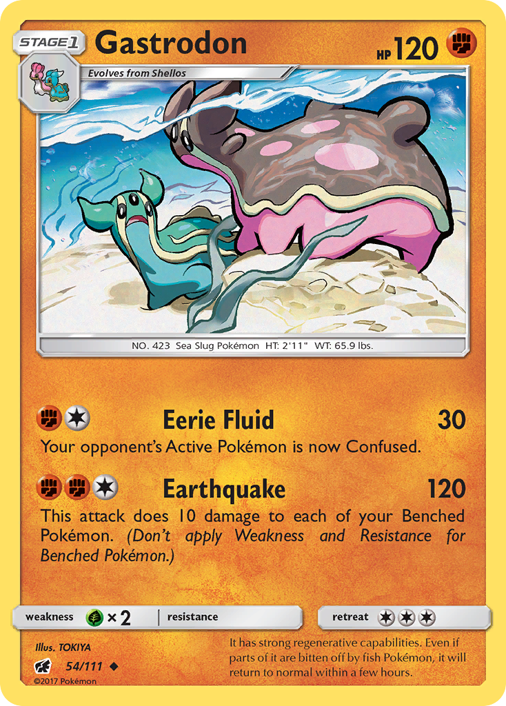 Gastrodon – Crimson Invasion 54/111 Pokémon card
