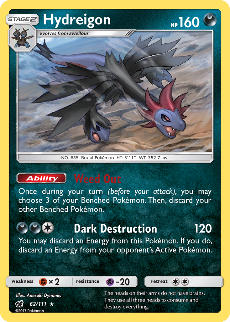 Hydreigon – Crimson Invasion 62/111 Pokémon card