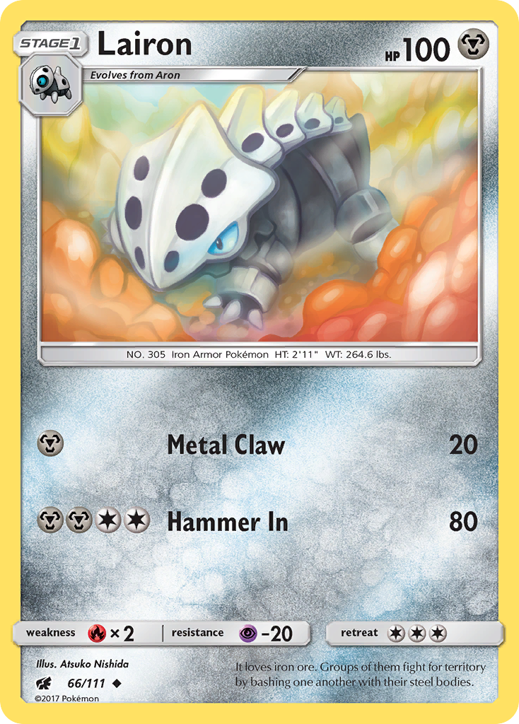 Lairon – Crimson Invasion 66/111 Pokémon card