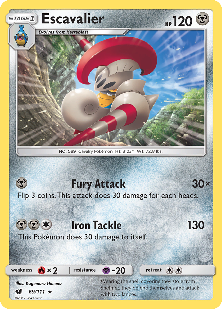 Escavalier – Crimson Invasion 69/111 Pokémon card