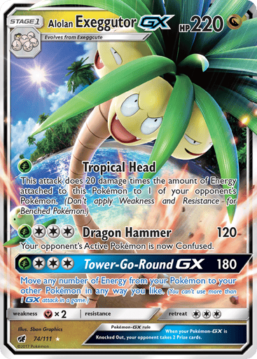 Alolan Exeggutor-GX - Crimson Invasion 74