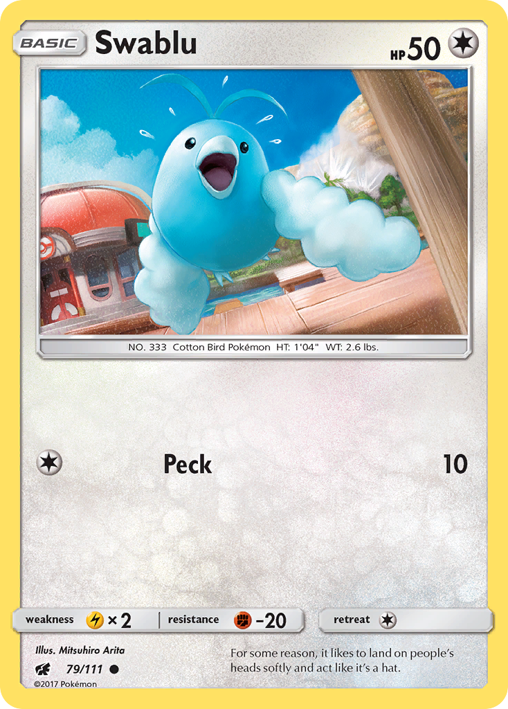 Swablu – Crimson Invasion 79/111 Pokémon card