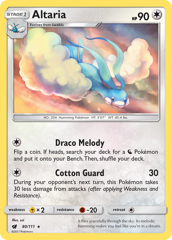 Altaria – Crimson Invasion 80/111 Pokémon card