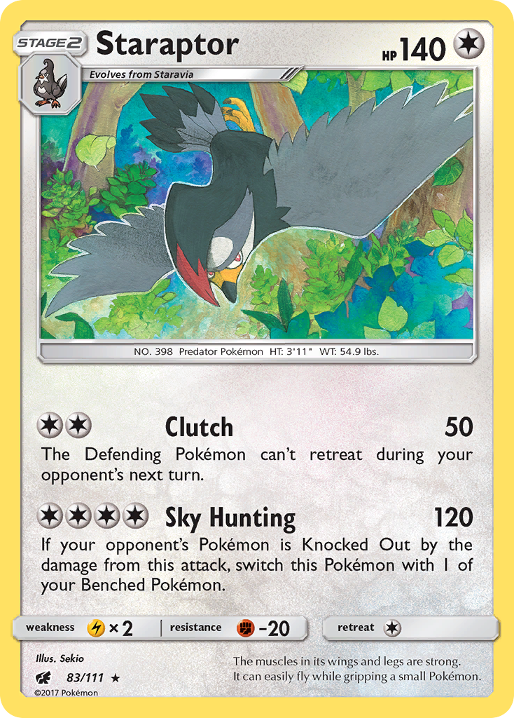 Staraptor – Crimson Invasion 83/111 Pokémon card