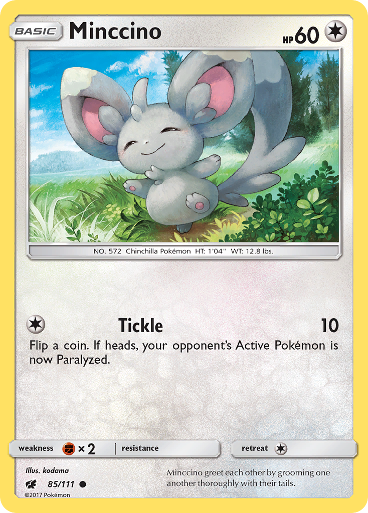 Minccino – Crimson Invasion 85/111 Pokémon card