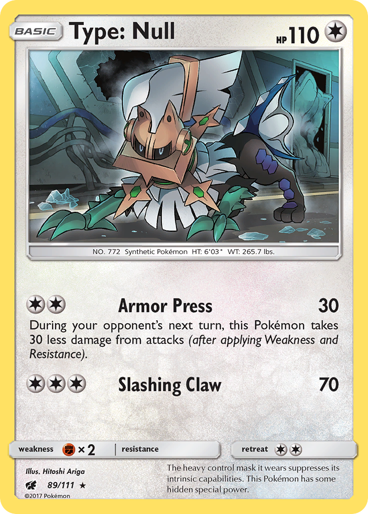 Type: Null – Crimson Invasion 89/111 Pokémon card