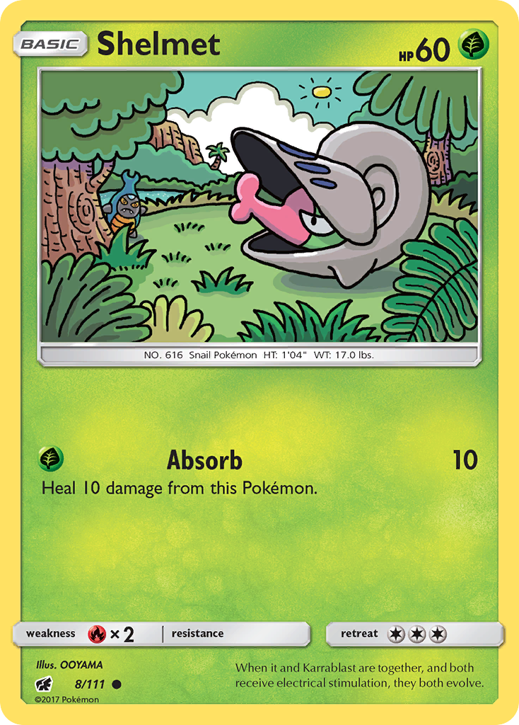 Shelmet – Crimson Invasion 8/111 Pokémon card