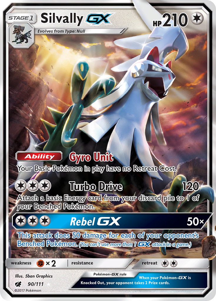Silvally-GX – Crimson Invasion 90/111 Pokémon card