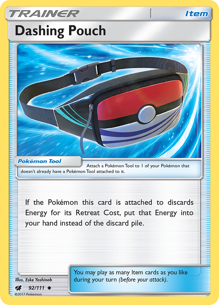 Dashing Pouch – Crimson Invasion 92/111 Pokémon card