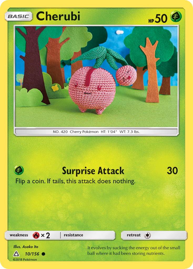 Cherubi – Ultra Prism 10/156 Pokémon card