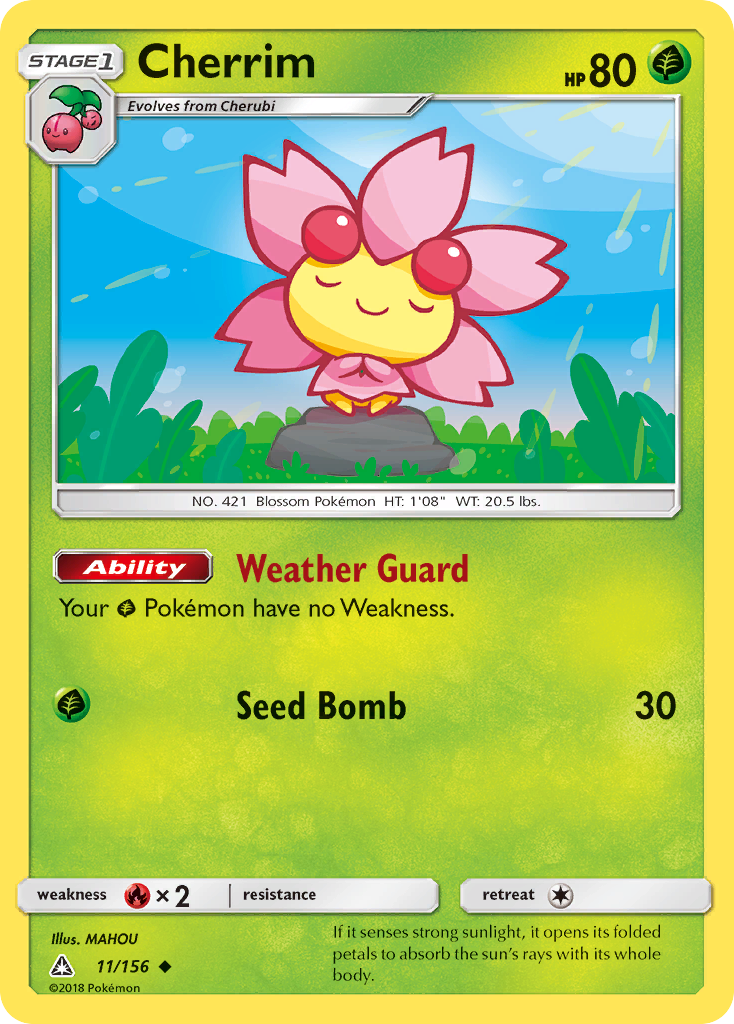 Cherrim – Ultra Prism 11/156 Pokémon card