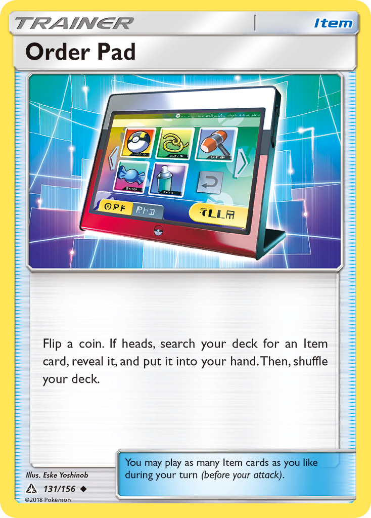 Order Pad – Ultra Prism 131/156 Pokémon card