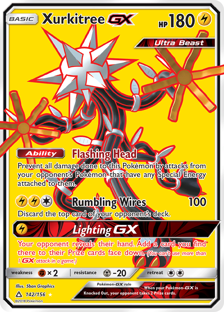 Xurkitree-GX – Ultra Prism 142/156 Pokémon card