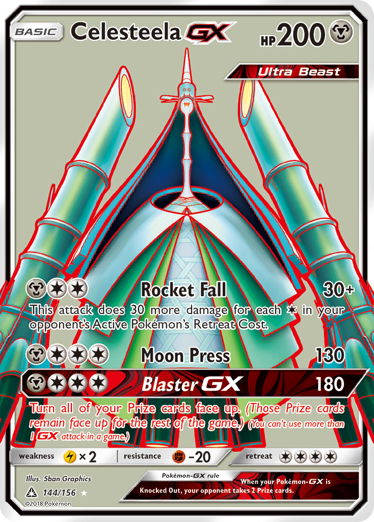 Celesteela-GX – Ultra Prism 144/156 Pokémon card