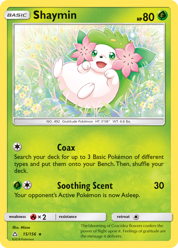 Shaymin – Ultra Prism 15/156 Pokémon card