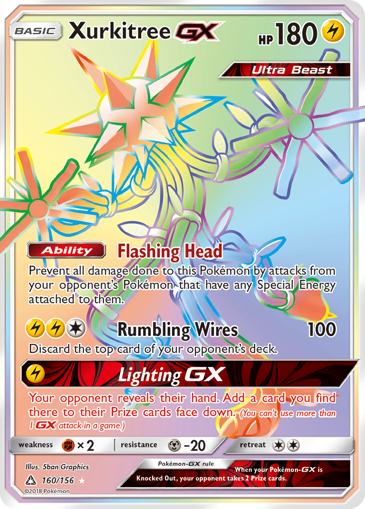 Xurkitree-GX – Ultra Prism 160/156 Pokémon card