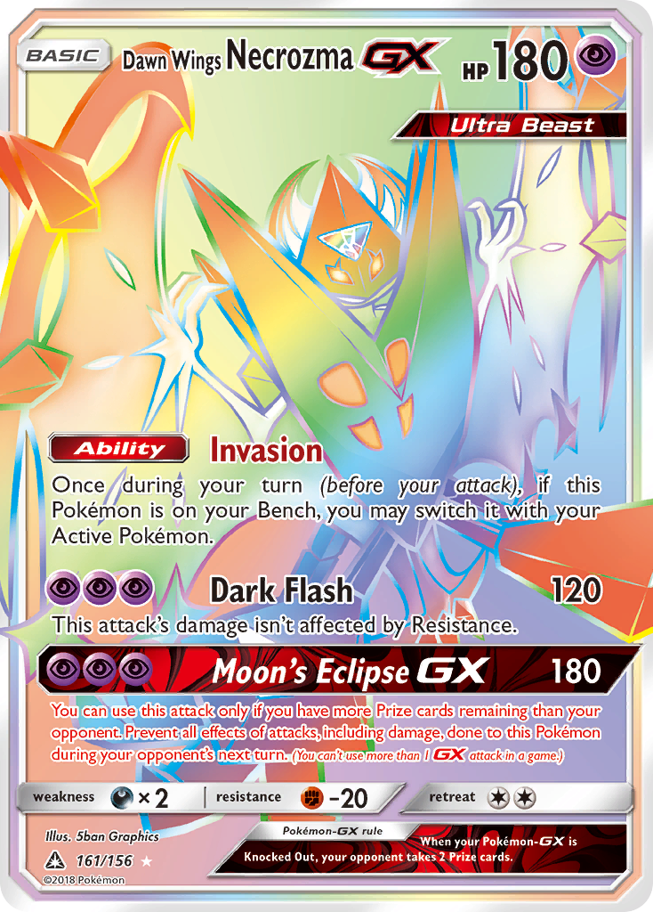 Dawn Wings Necrozma-GX – Ultra Prism 161/156 Pokémon card