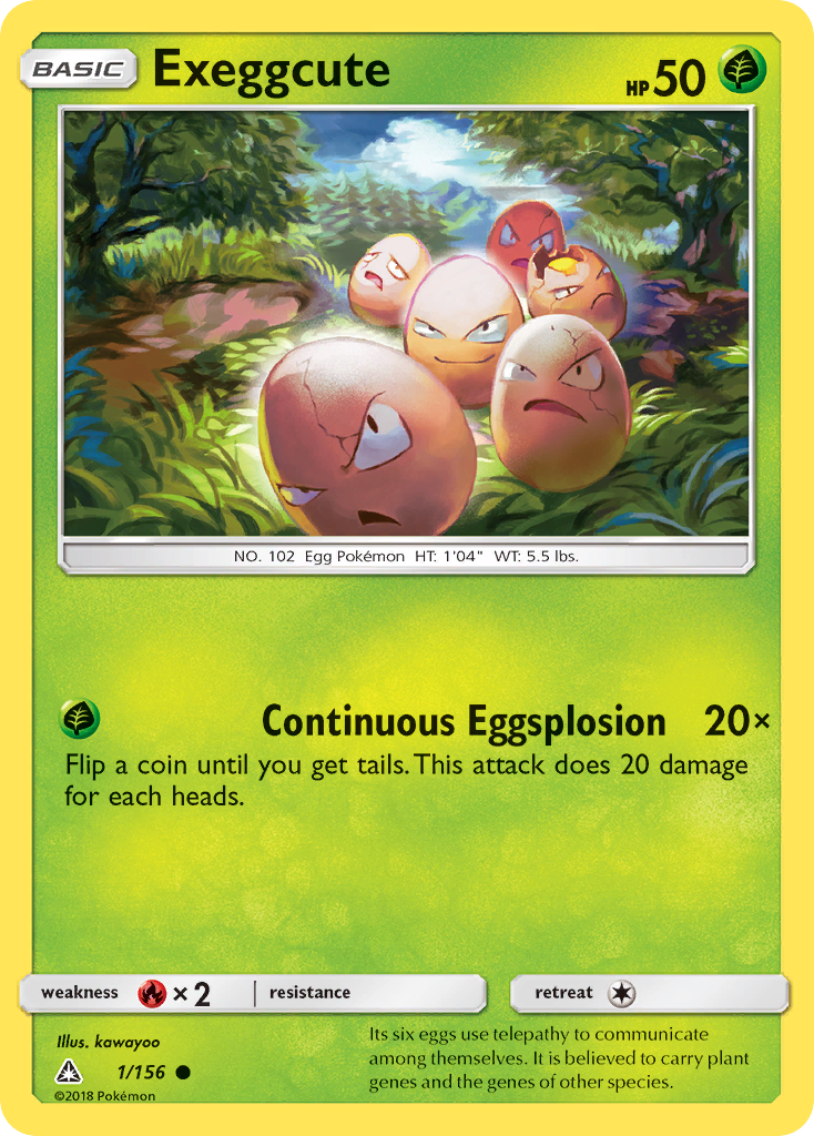Exeggcute – Ultra Prism 1/156 Pokémon card