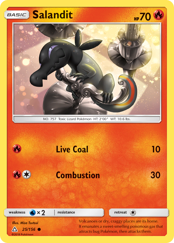 Salandit – Ultra Prism 25/156 Pokémon card