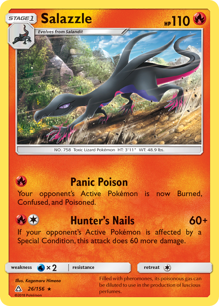 Salazzle – Ultra Prism 26/156 Pokémon card