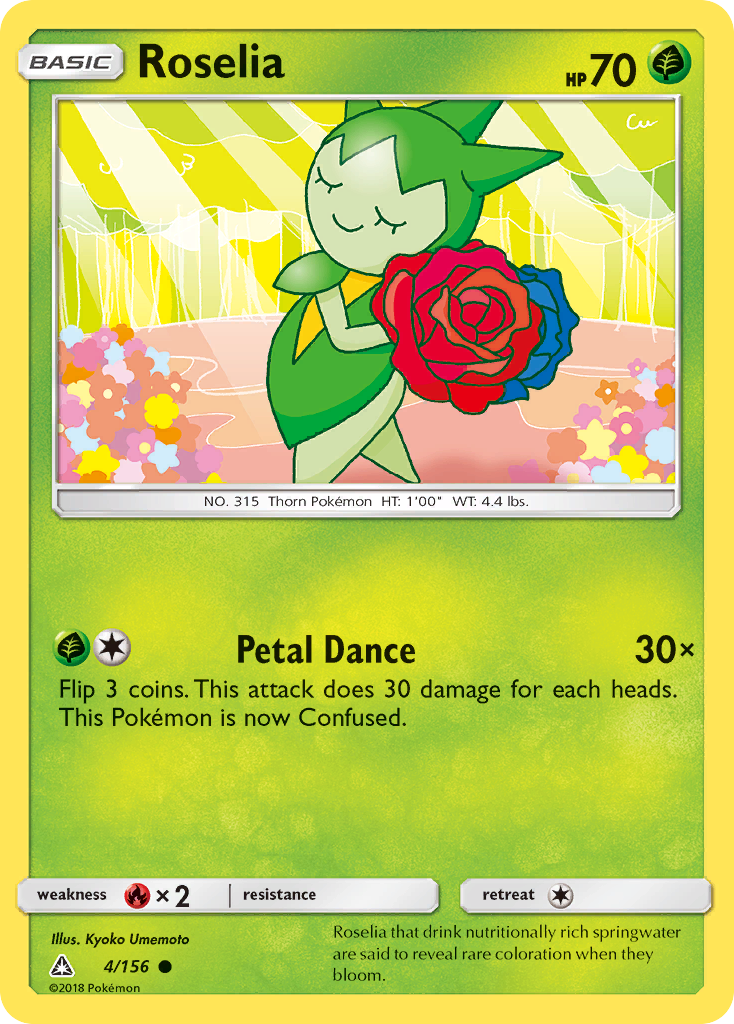 Roselia – Ultra Prism 4/156 Pokémon card