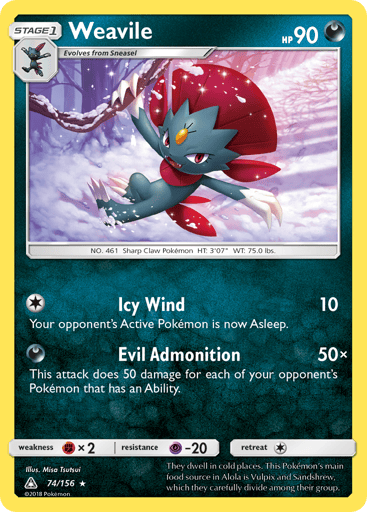 Weavile - Ultra Prism 74