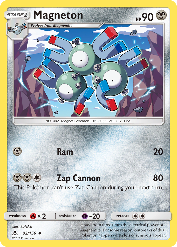 Magneton – Ultra Prism 82/156 Pokémon card