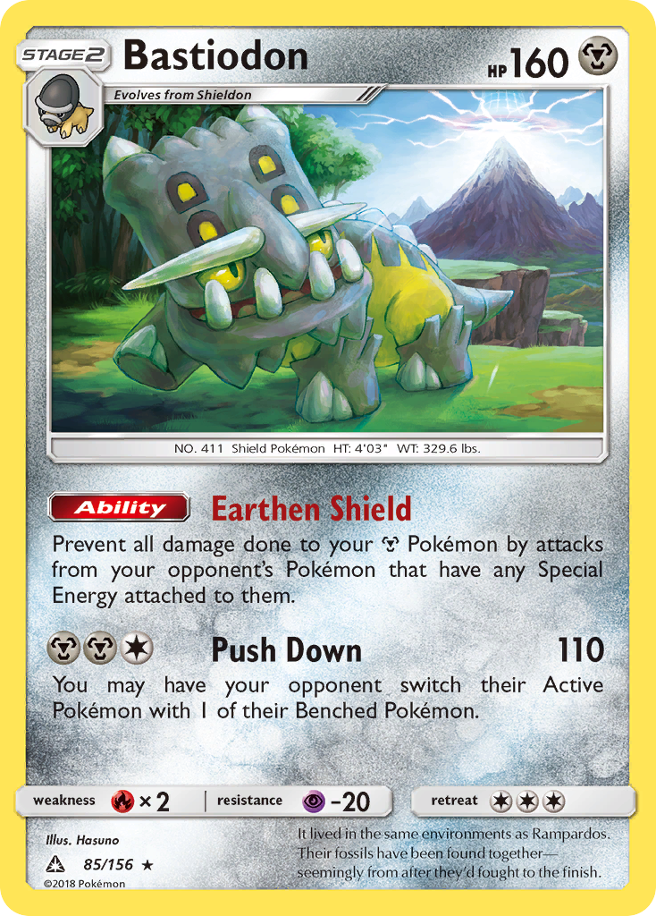 Bastiodon – Ultra Prism 85/156 Pokémon card