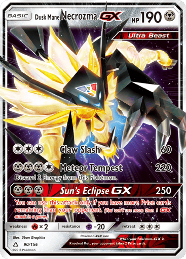 Dusk Mane Necrozma-GX - Ultra Prism 90