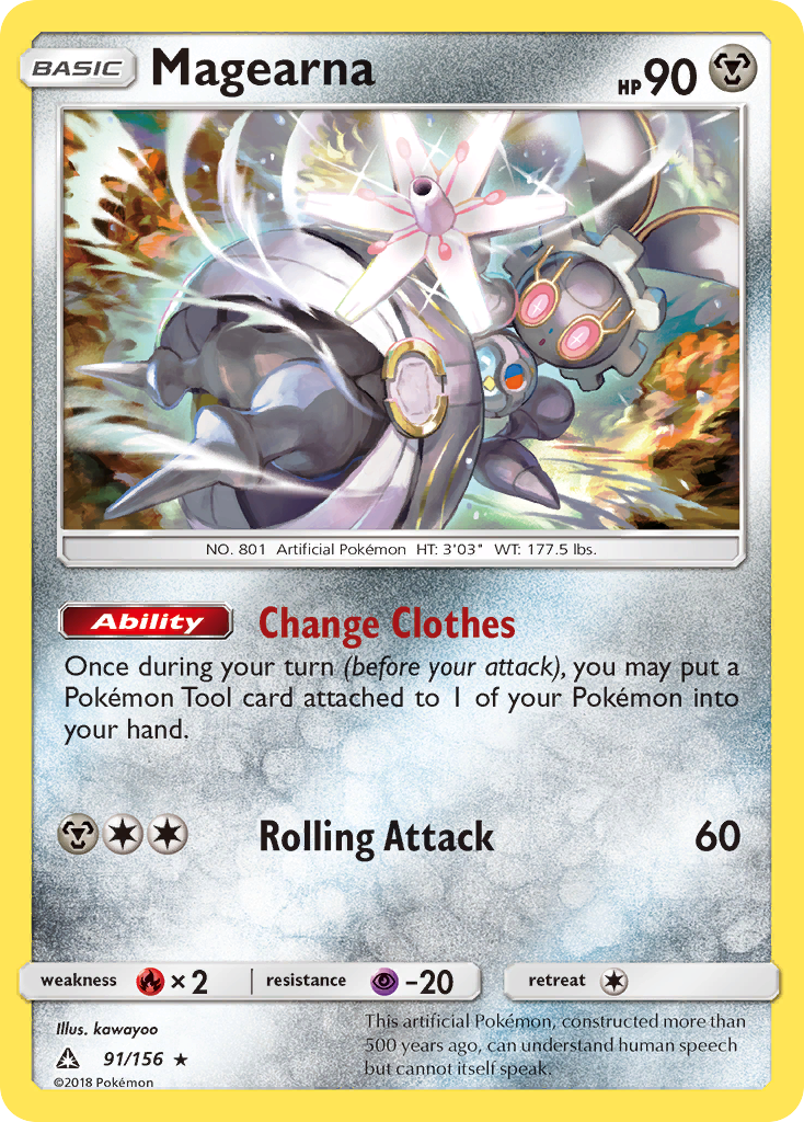 Magearna – Ultra Prism 91/156 Pokémon card