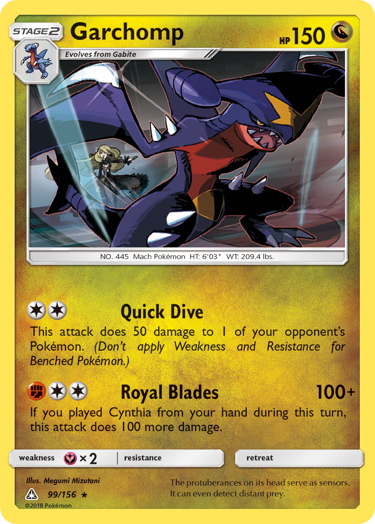 Garchomp – Ultra Prism 99/156 Pokémon card