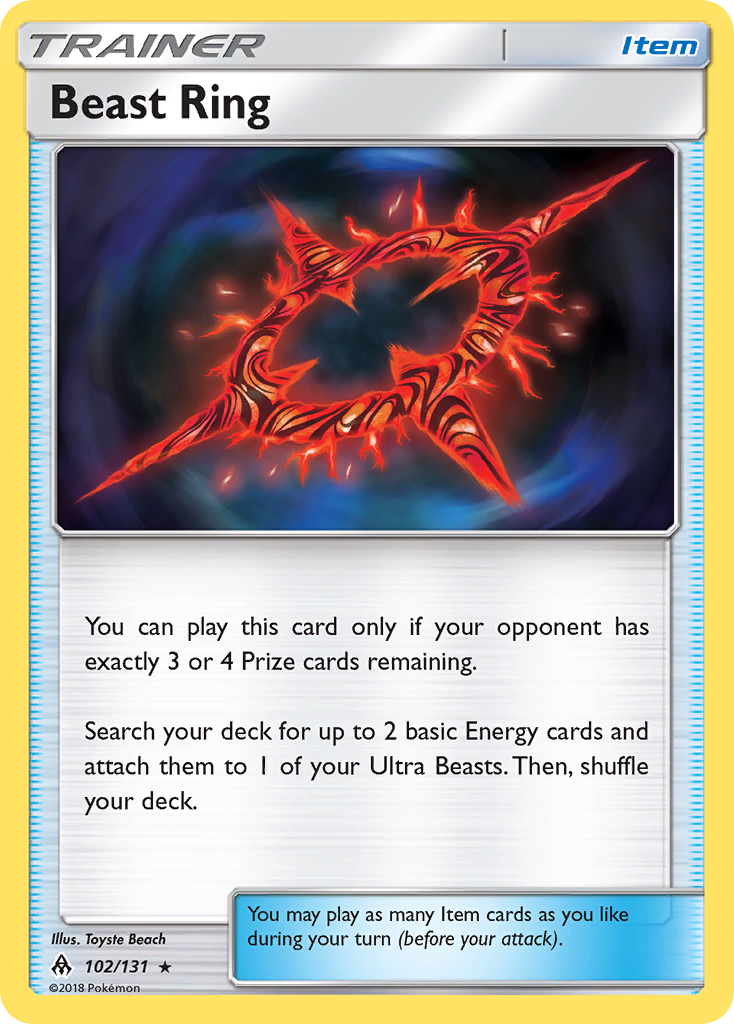 Beast Ring – Forbidden Light 102/131 Pokémon card