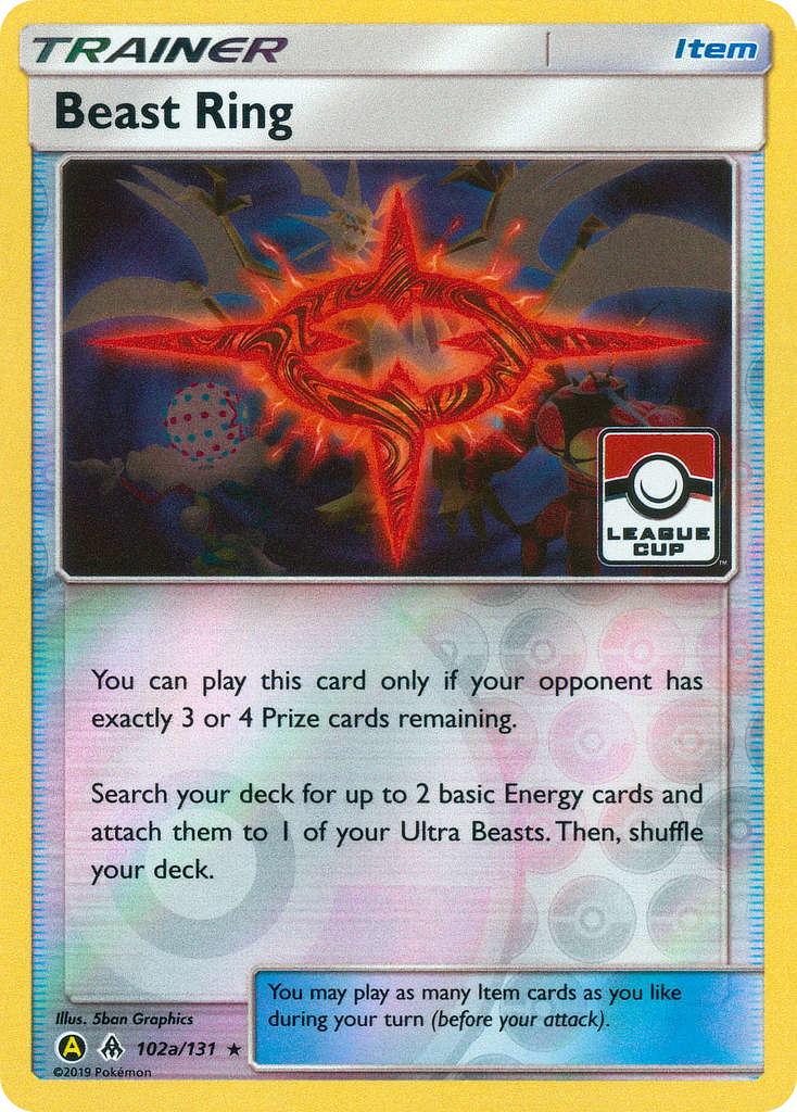 Beast Ring – Forbidden Light 102a/131 Pokémon card