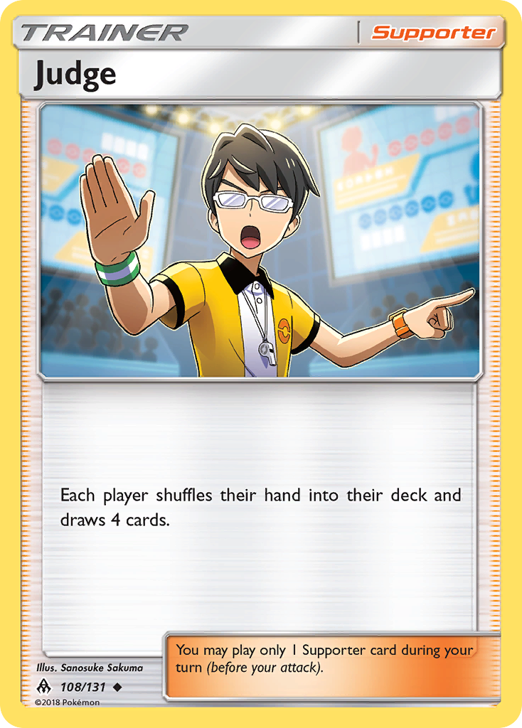 Judge – Forbidden Light 108/131 Pokémon card