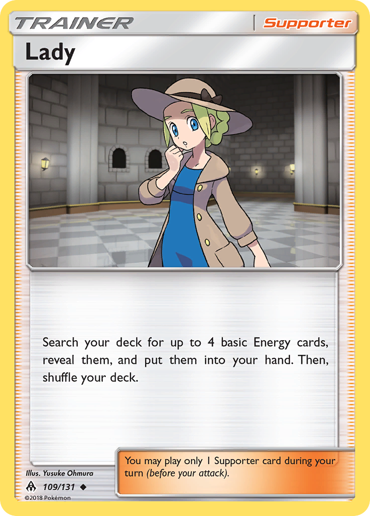 Lady – Forbidden Light 109/131 Pokémon card