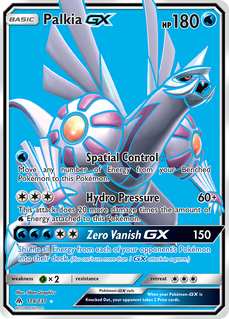 Palkia-GX – Forbidden Light 119/131 Pokémon card