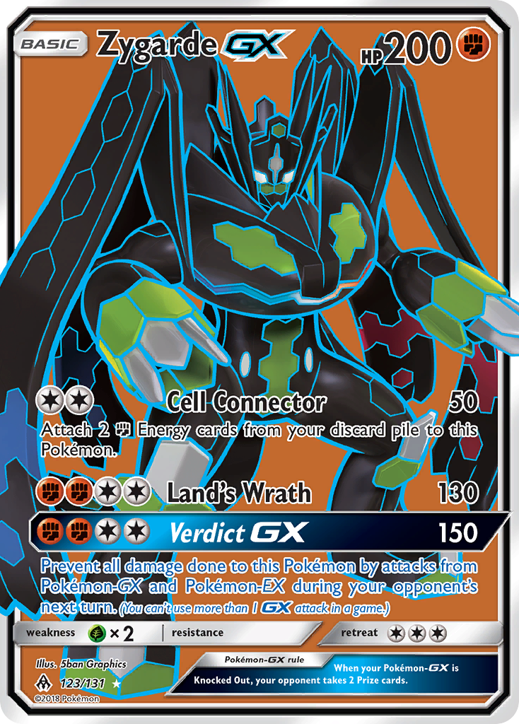 Zygarde-GX – Forbidden Light 123/131 Pokémon card