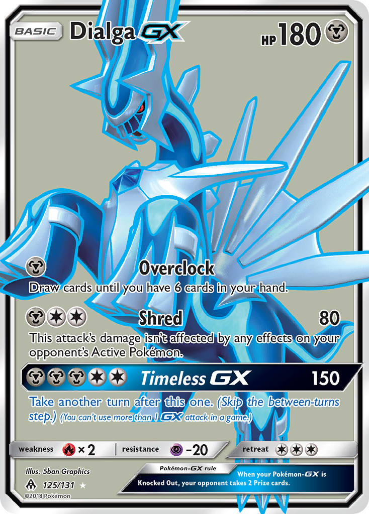 Dialga-GX – Forbidden Light 125/131 Pokémon card