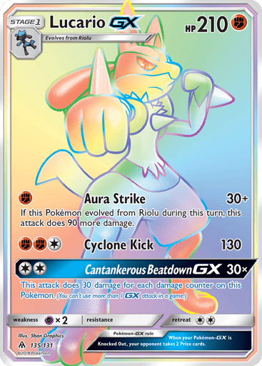 Lucario-GX - Forbidden Light 135
