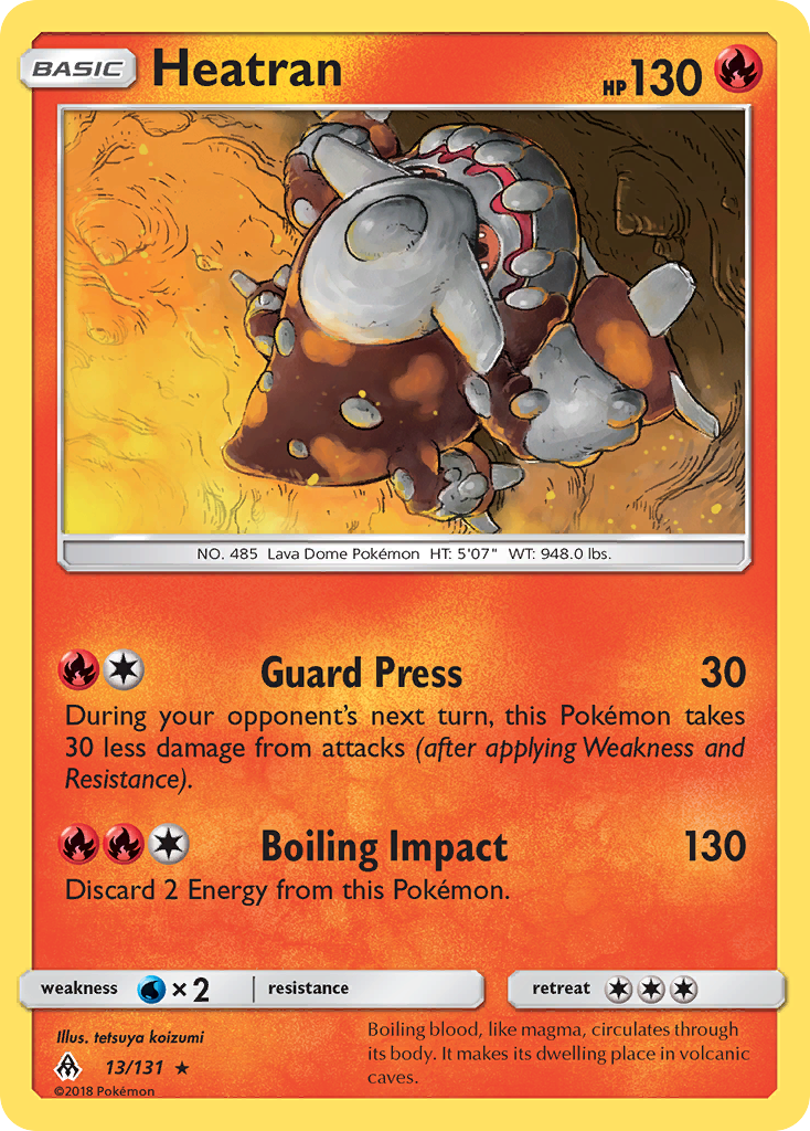 Heatran – Forbidden Light 13/131 Pokémon card