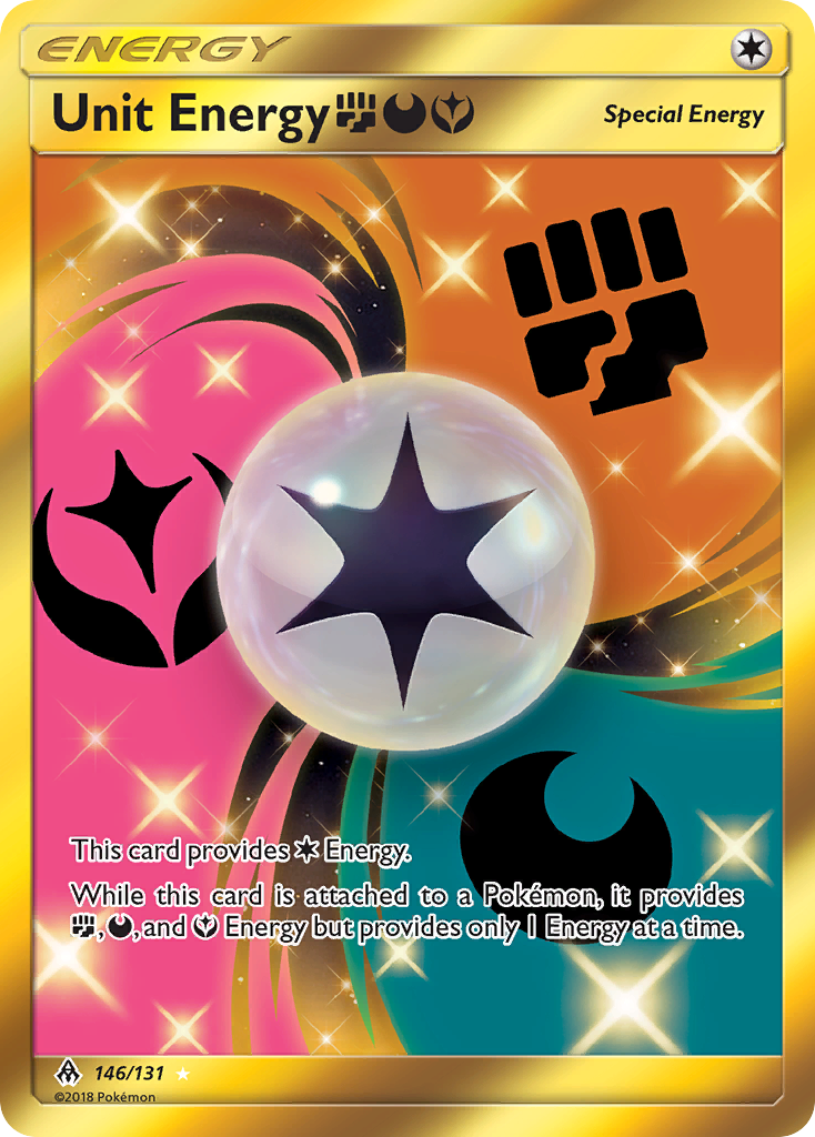 Unit Energy FightingDarknessFairy – Forbidden Light 146/131 Pokémon card