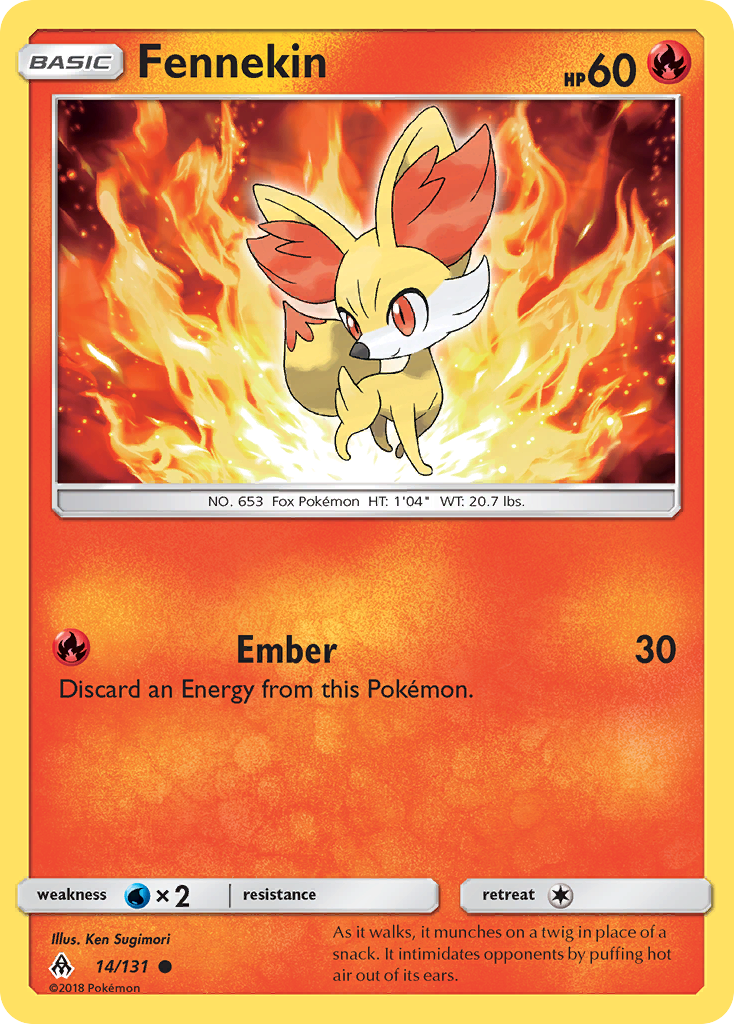 Fennekin – Forbidden Light 14/131 Pokémon card