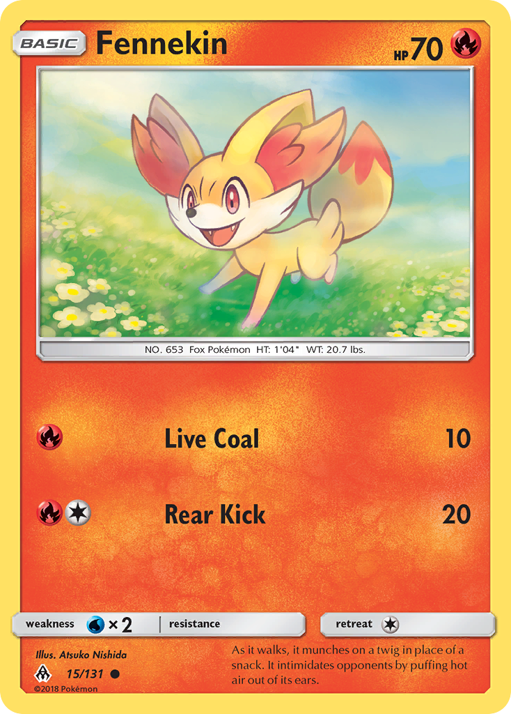 Fennekin – Forbidden Light 15/131 Pokémon card
